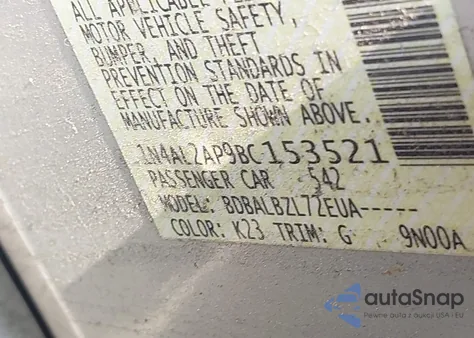 2011 Nissan Altima 2.5 S из США, поврежденный, VIN 1N4AL2AP9BC153521